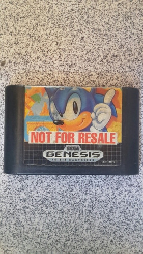 Sonic The Hedgehog Sega Genesis Original