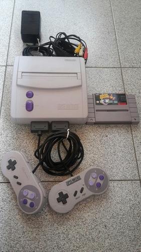 Super Nintendo Japonés 1 Control, 1 Juego, Adaptador Y