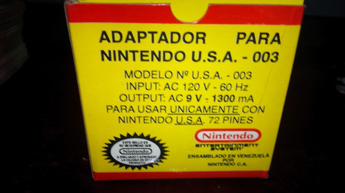 Transformador De Nintendo Americano