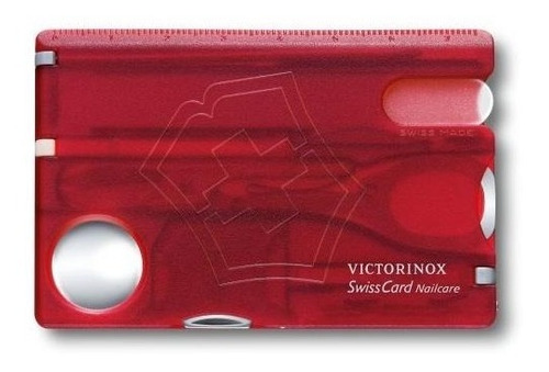 Victorinox Swiss Card Nailcare Roja Original t