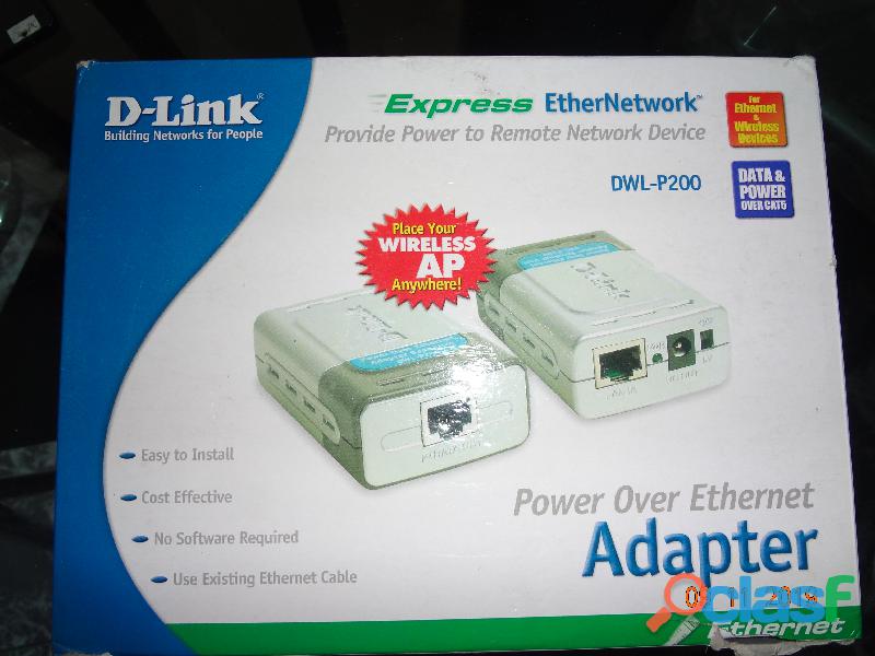 Adaptador Power Over Ethernet D link dwl p200