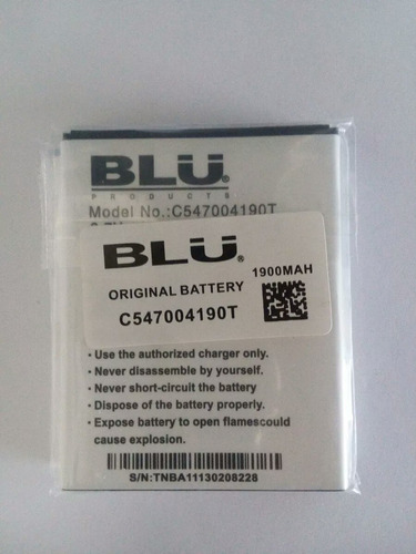 Bateria Blu Modelo Ct Life Play 2 Nueva Original
