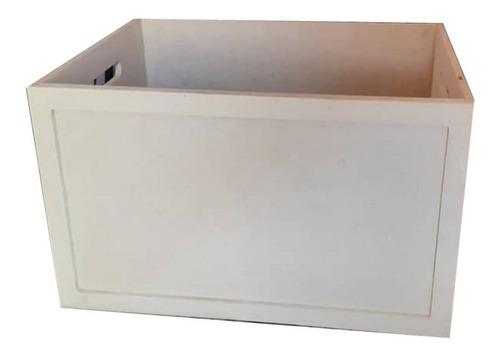 Caja Organizador Juguetes Ropa 40x30x30cm Mdf Crudo