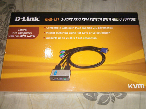 D-link Kvm-121 Ps2 Switch 2p Audio