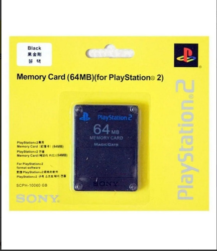 Memory Card Playstation 2 De 64 Mb Ps2 Nuevas Selladas