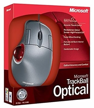 Mouse Microsoft Trackball D Ergonomico Usb/ps2