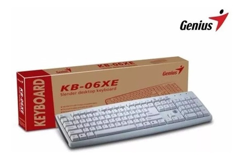 Teclado Genius Kb-06x2 Blanco Ps2