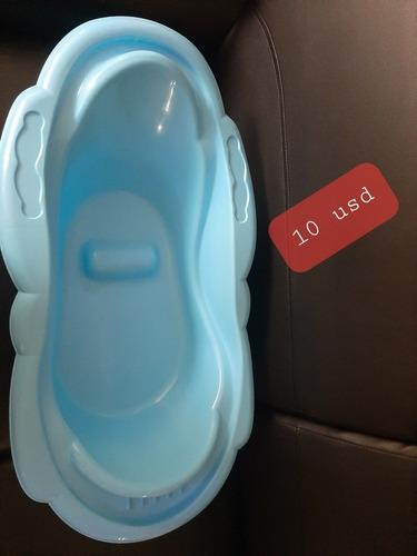 Bañera De Plástico Azul Para Bebe