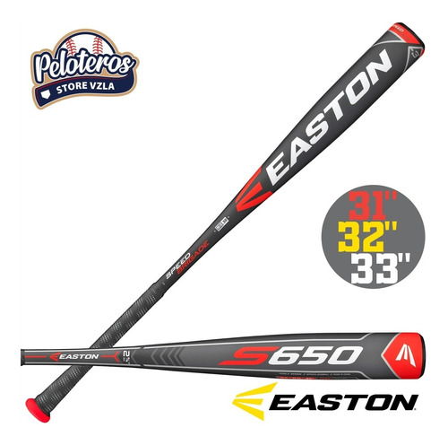Bate Easton S Y 33 Barril 2 5/8 Aluminio Beisbol