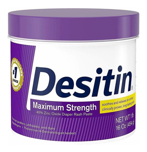 Crema Desitin Morada (maxima Resistencia) 454g Importada