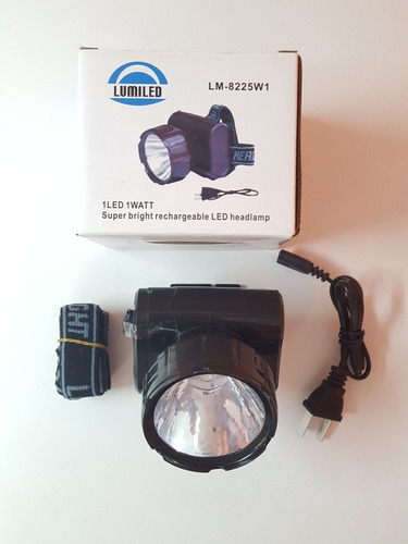 Linterna De Frente Recargable 1led 1watt Marca Lumiled