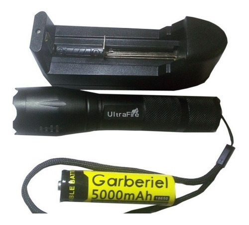 Linterna Tactica Ultrafire Cree Xm-l T6. Cargador 1 Bateria