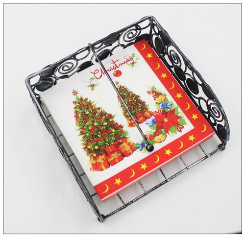 Navidad Arbolitos Napkin Decoupage Decorativas