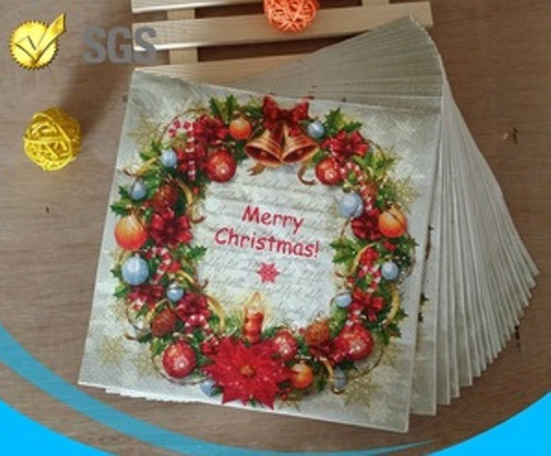 Navidad Guirnalda Napkin Decoupage Decorativas