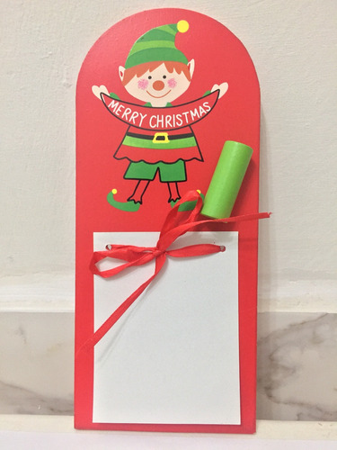 Porta Notas Navidad Magnetico Para Nevera Duende