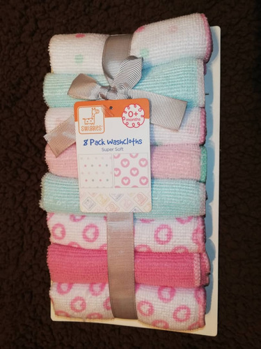 Set De 8 Pañitos O Toallitas Para El Cuidado Del Bebe.