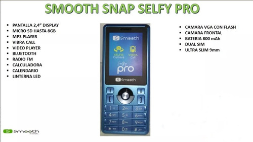 Telefono Celular Basico Smooth Selfy Pro Dual Sim