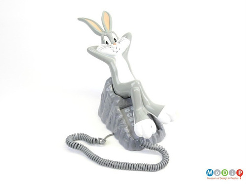 Telefono Fijo Toshiba Del Conejo Bugs Bunny Casi Nuevo