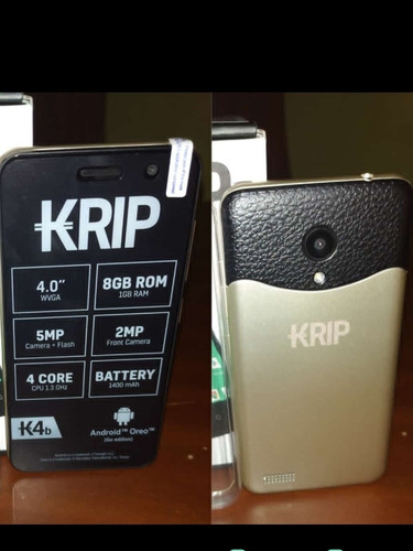 Teléfono Android Económico Krip K4b Dorado
