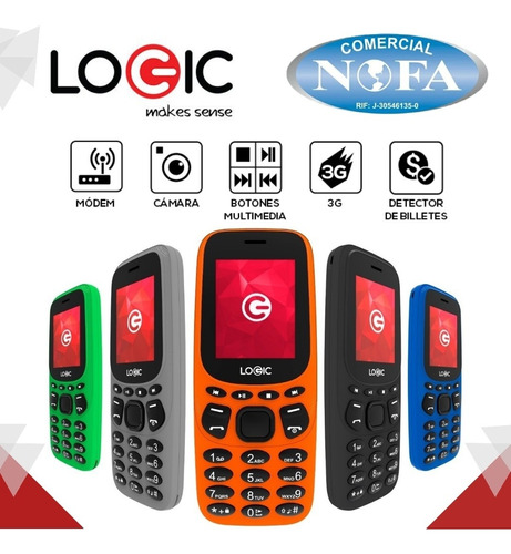 Teléfono Logic B3g B3s Modem, Detector De Billetes Tienda F