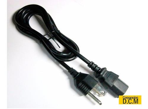 Cable Fuente De Poder Corriente Energia Pc Monitor 5 Pack