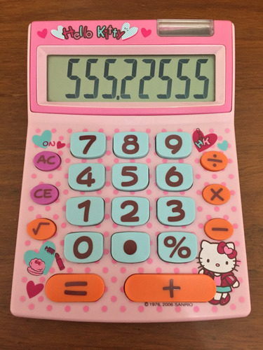 Calculadora Bateria Solar Hello Kitty 100% Original