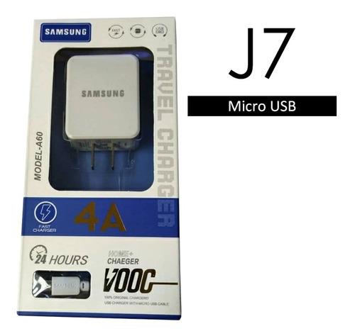 Cargador Samsung J7 Carga Rápida 24 Amp Micro Usb