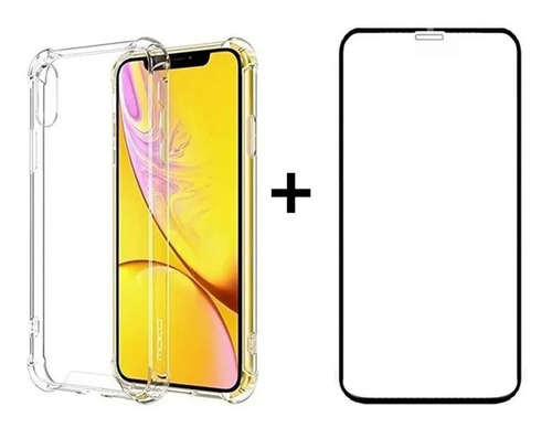 Combo Vidrio Y Estuche Bumper iPhone X Xr Xs Xs Max 6 7 8