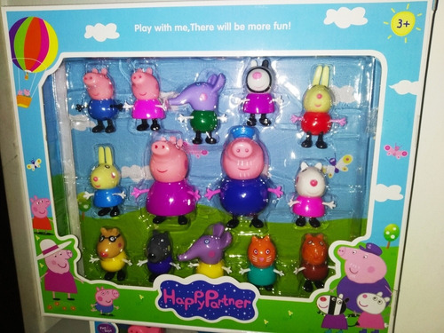 Familia Peppa Y Amigos Colección 14 Piezas