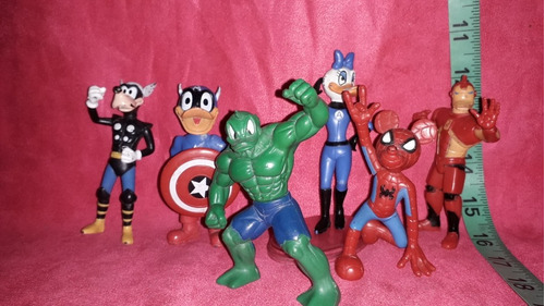 Figura Gashapon Avenger Disney Thor Cap Hulk Iron Man
