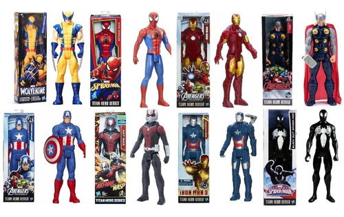Figuras Avengers Hasbro Titan Hero Capitan Thor Iron Man