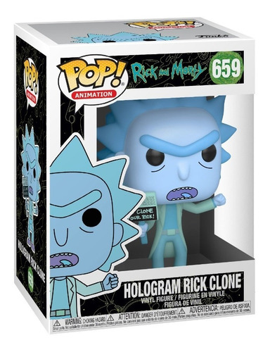 Figuras Coleccionables Funko Pop Hologram Rick Clone