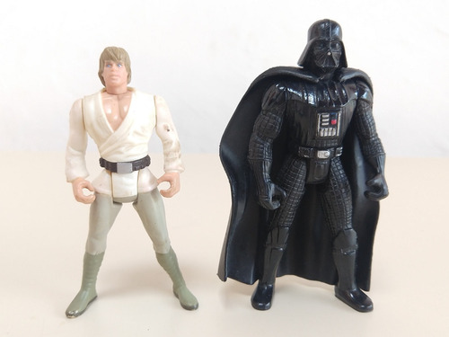 Figuras Star Wars - Luke Skywalker - Darth Vader )