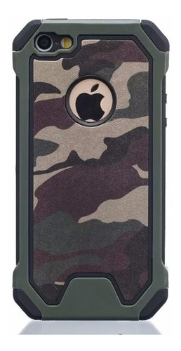 Forro Antigolpe Camuflaje Militar iPhone  Plus X 10