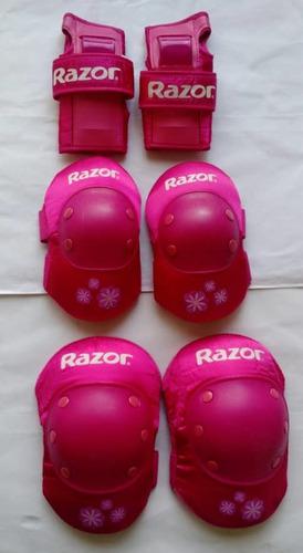 Kit De Rodilleras, Coderas Y Muñequeras Marca Razor