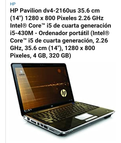 Laptop Hp Pavilion Dvus Intel I5