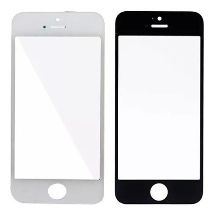 Mica Vidrio iPhone 5 / 5c / 5s Original - Blanco Y Negro