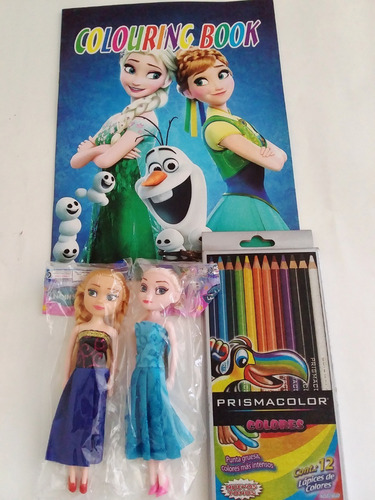 Muñecas Frozen Elsa Y Ana 16cm Juguete Niñas.