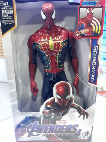 Muñeco Avengers 30cm. Iron Man, Spider-man, Venon,