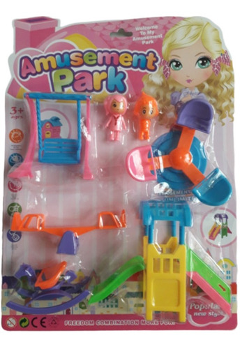 Parque Juguete Muñecos Infantil Regalo Blister Juego