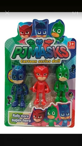 Pj Masks Muñeco Set De 3 Pijamas Catboy Owlette Gekko