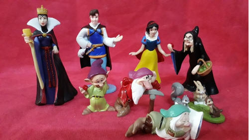 Set Figuras Blanca Nieves Y Los 7 Enenos Disney Original