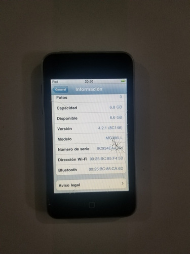 iPod Touch 2da Generación 8gb