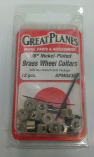 1/8 Plated Wheel Collars Ref  Great Planes.