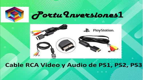 2 Cables Avrca Para Playstation Ps3 Ps2 Ps1 Psx Audio Video