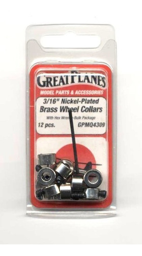 3/16 Plated Wheel Collars Ref  Great Planes.