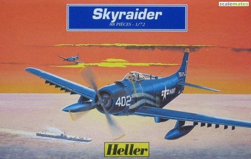 A-1 Skyraider (kit Avión Plástico), 1/72. Heller.
