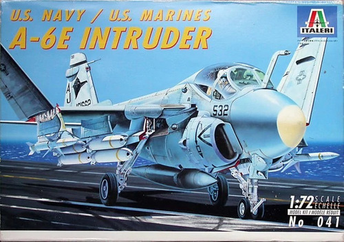 A-6 E Intruder Navy Avion Plástico 1/72. Italeri.