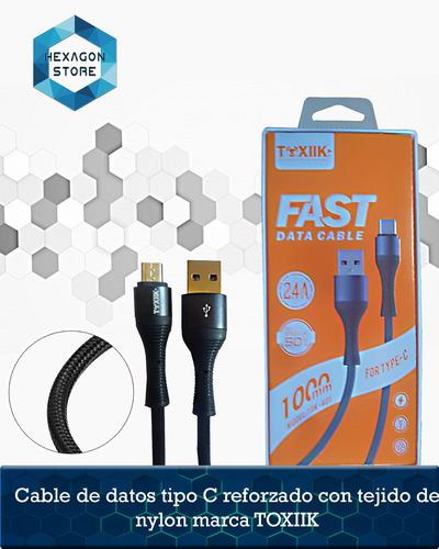 Cable Datos Y Carga Usb Tipo C Marca Toxiik