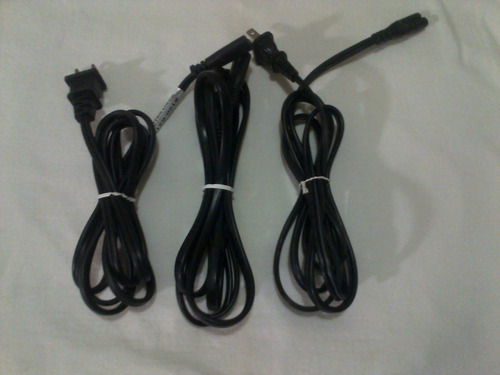 Cable De Corriente 2 Polos Universal Ps3 Ps4 Ps2 Laptop